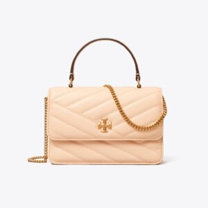 MINI KIRA CHEVRON TOP HANDLE CROSSBODY-Apricot