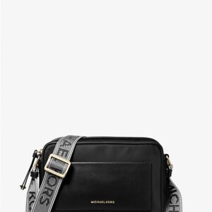 Large Nylon Gabardine Crossbody Bag
